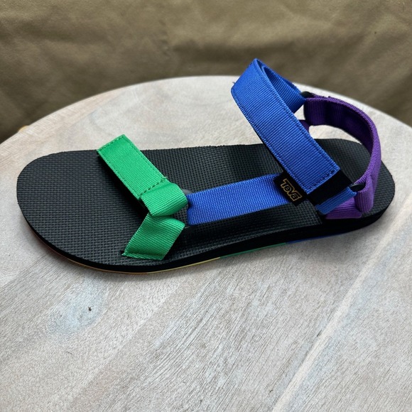 Teva Original Universal Pride Rainbow Sandals Mens 11 Multi-Color Strappy 3768